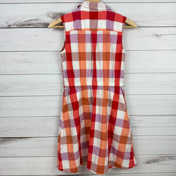 J. Crew Crewcuts‎ Girls Gingham Sleeveless Dress Size 12 - Picture 4 of 7